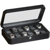 Rothwell 12 Slot Watch Box (Black / Grey)