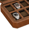 Rothwell 12 Slot Watch Box (Tan / Brown)