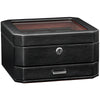 Rothwell 6 Slot Watch Box With Valet Drawer (Black / Red)