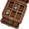 Rothwell 6 Slot Watch Box With Valet Drawer (Tan / Brown)