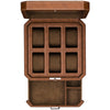 Rothwell 6 Slot Watch Box With Valet Drawer (Tan / Brown)