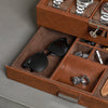 Rothwell 10 Slot Watch Box With Drawer (Tan / Brown)