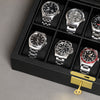 Rothwell 10 Slot Watch Box (Black / Black)