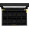 Rothwell 10 Slot Watch Box (Black / Black)