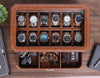 Rothwell 12 Slot Watch Box With Valet Drawer (Tan / Brown)