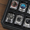 Rothwell 12 Slot Watch Box (Black / Grey)