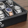 Rothwell 12 Slot Watch Box (Black / Grey)